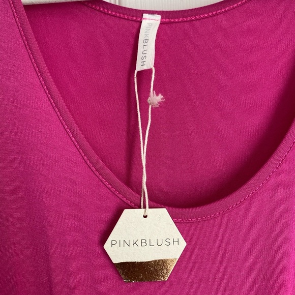 Pink Blush Sleeveless Maxi Dress Fushia Pink Color Size Small - Picture 2 of 5